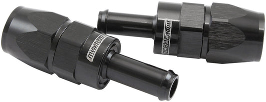 AF214-06-05DBLK - STRAIGHT -6AN HOSE END TO 5/16BARB TEFLON 200 SERIES BLACK