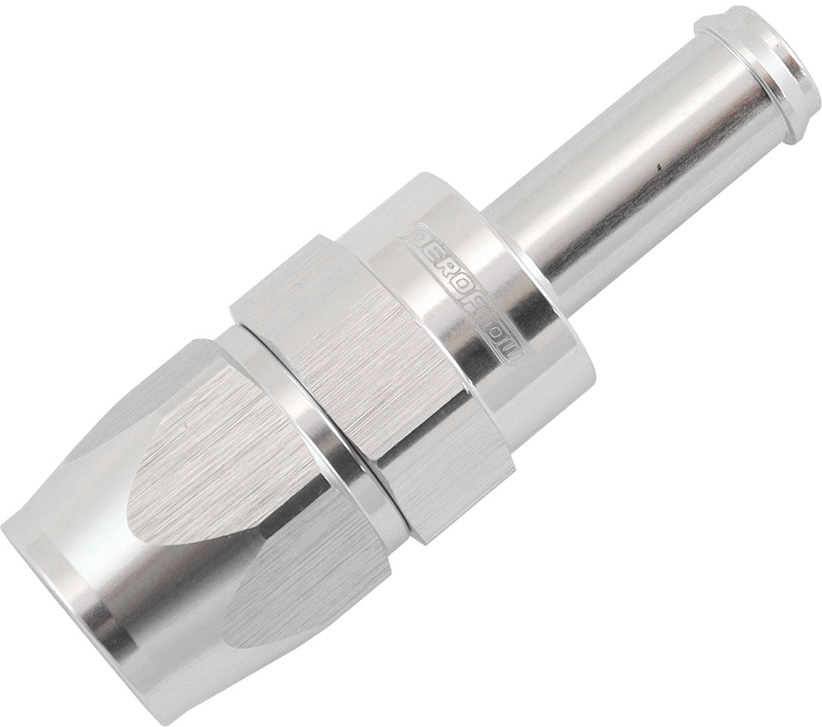 AF214-06-05DS - STRAIGHT -6AN HOSE END TO 5/16BARB TEFLON 200 SERIES SILVER