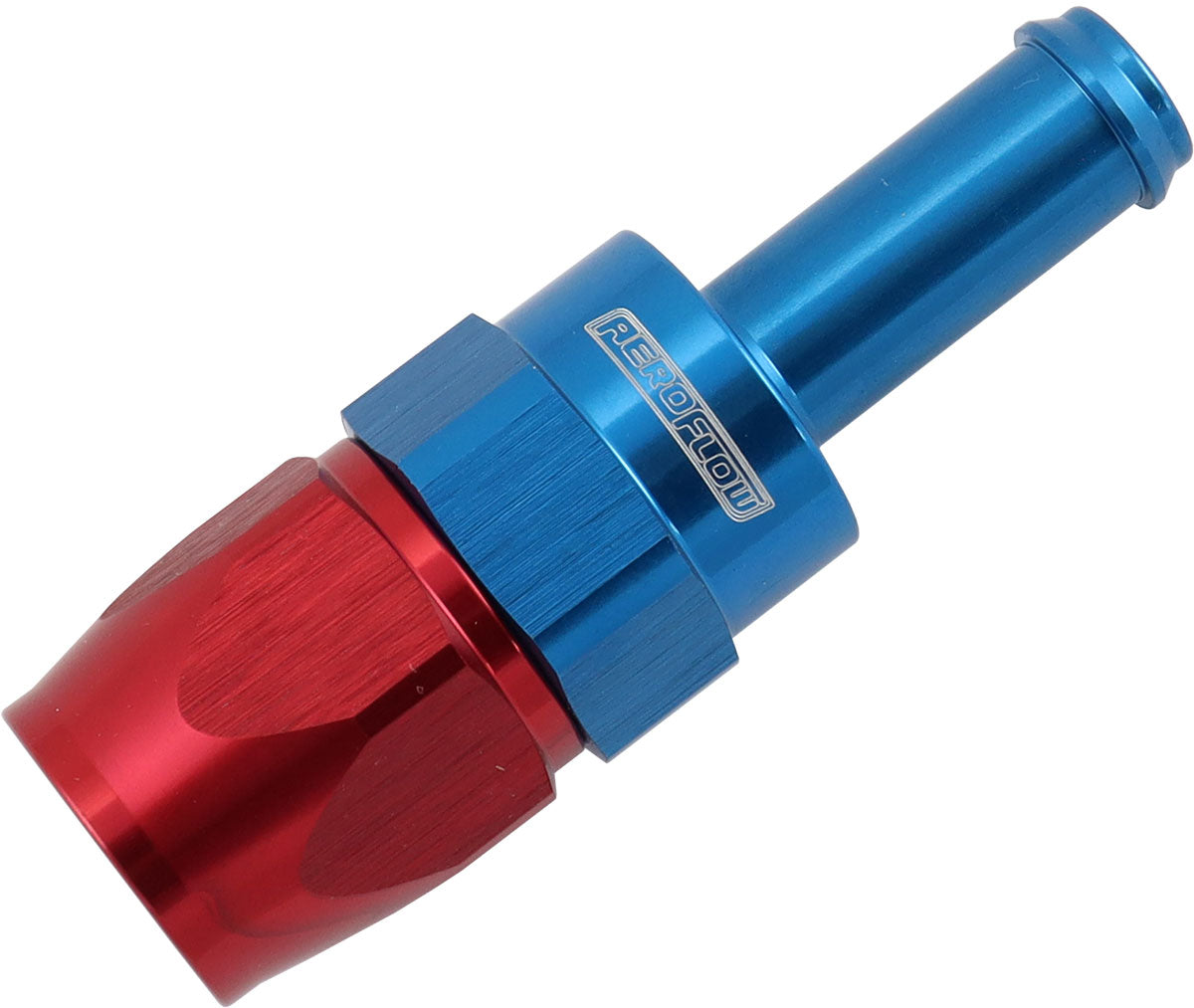 AF214-06-06D - STRAIGHT -6AN HOSE END TO 3/8"BARB TEFLON 200 SERIES BLUE
