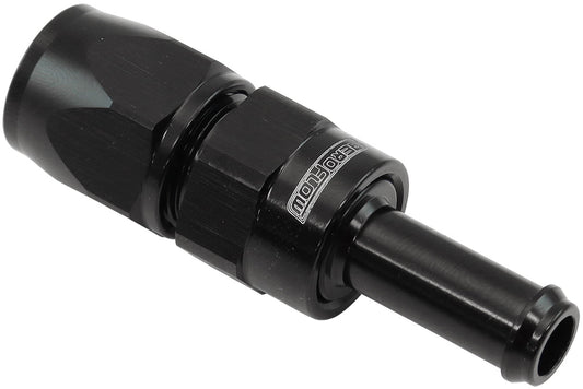 AF214-06-06DBLK - STRAIGHT -6AN HOSE END TO 3/8"BARB TEFLON 200 SERIES BLACK