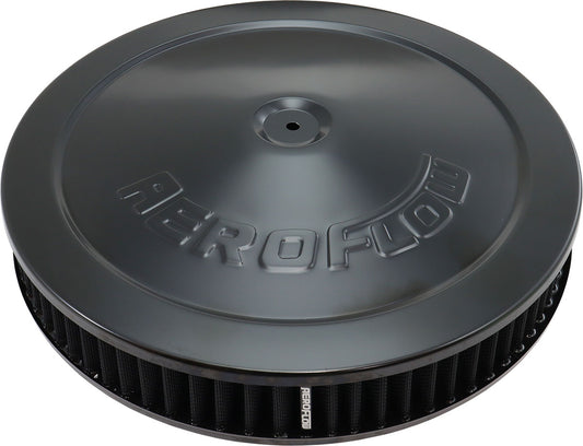 AF2251-1270 - 14" x 2-1/4" AIR CLEANER ASSY 5-1/8" FLAT BASE BLACK