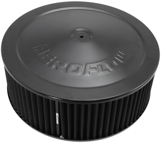 AF2251-1300 - 14" X 5" AIR CLEANER ASSY 5-1/8" DROP BASE BLACK, COTTON