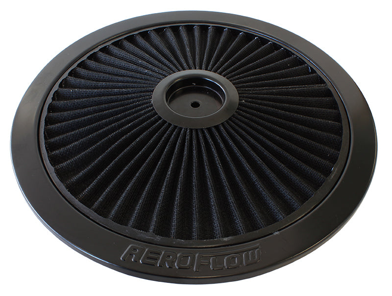 AF2251-1401 - 14" BLACK FULL FLOW TOP PLATE BLACK COTTON HI FLOW & FILTRAT