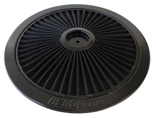 AF2251-1401 - 14" BLACK FULL FLOW TOP PLATE BLACK COTTON HI FLOW & FILTRAT