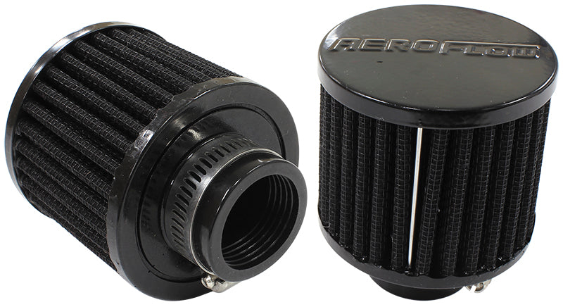 AF2271-1390 - 1-1/4" UNIV CLAMP ON FILTER 3" O.D,2-1/2" H,BLACK TOP