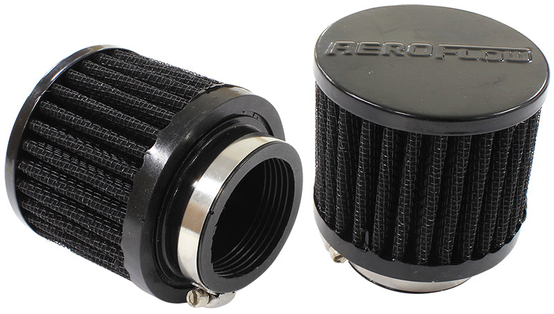 AF2271-1480 - 1-3/4" UNIV CLAMP ON FILTER 3" O.D,2-1/2" H, BLACK TOP