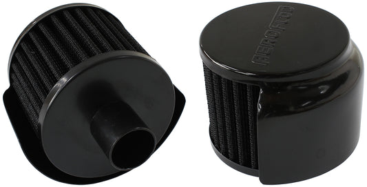 AF2271-1520 - 1" PUSH IN BREATHER W/ SHIELD3" O.D,2-1/2" H, BLACK TOP