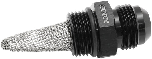 AF237-12-12 - OIL SYSTEM FILTER SCREEN -12ANTO -12 ORB FITTING DRY SUMP BLACK Aeroflow - AF 237-12-12