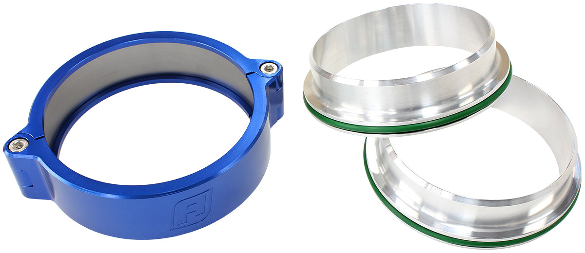 AF25-2750BL - 2.75" BILLET INTERCOOLER CLAMPQUICK CONNECT BLUE CLAMP