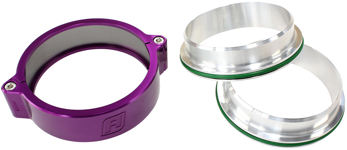 AF25-3500SS-PUR - 3.5" BILLET INTERCOOLER CLAMPSSTAINLESS STEEL PURPLE CLAMP