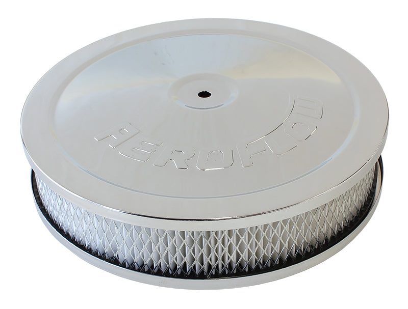 AF2856-1110 - 9" X 2" AIR CLEANER ASSEMBLY5-1/8" NECK, CHROME, PAPER