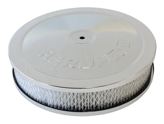 AF2856-1110 - 9" X 2" AIR CLEANER ASSEMBLY5-1/8" NECK, CHROME, PAPER