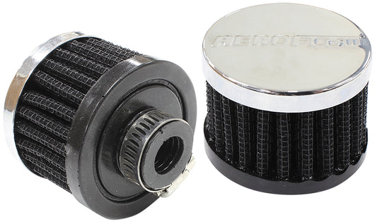 AF2871-1330 - 1/2" UNIV CLAMP ON FILTER 2" O.D,1-1/2" H,CHROME TOP