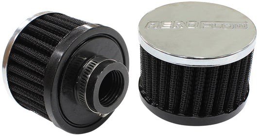 AF2871-1420 - 1" UNIV CLAMP ON FILTER 3" O.D,2-1/4" H,CHROME TOP