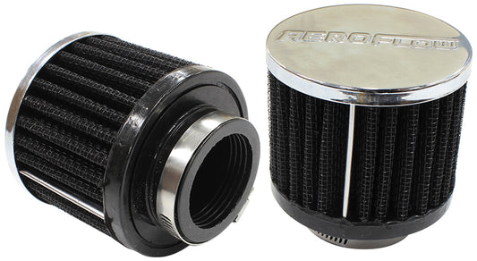 AF2871-1460 - 1-1/2" UNIV CLAMP ON FILTER 3" O.D,2-1/2" H,CHROME TOP