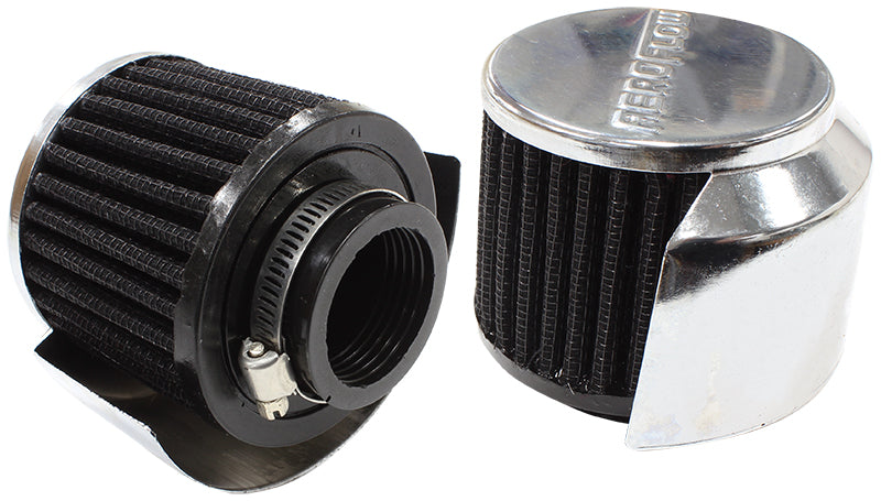 AF2871-1513 - 1-3/8" BREATHER FILTER WTH SHIELD 3"O.D 2-1/2H CHROME TOP
