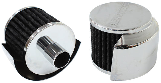 AF2871-1520 - 1" PUSH IN BREATHER W/ SHIELD3" O.D,2-1/2" H,CHROME TOP