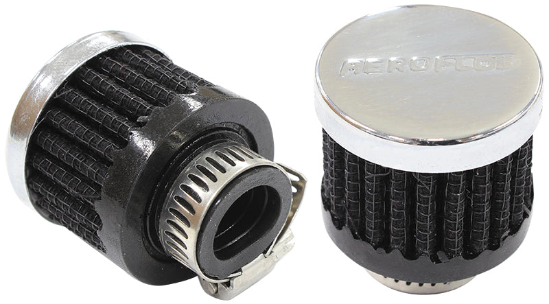 AF2871-2480 - 9/16" UNIV CLAMP ON FILTER 1-3/8" O.D,1-1/8" H,CHROME TOP