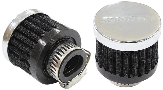 AF2871-2480 - 9/16" UNIV CLAMP ON FILTER 1-3/8" O.D,1-1/8" H,CHROME TOP