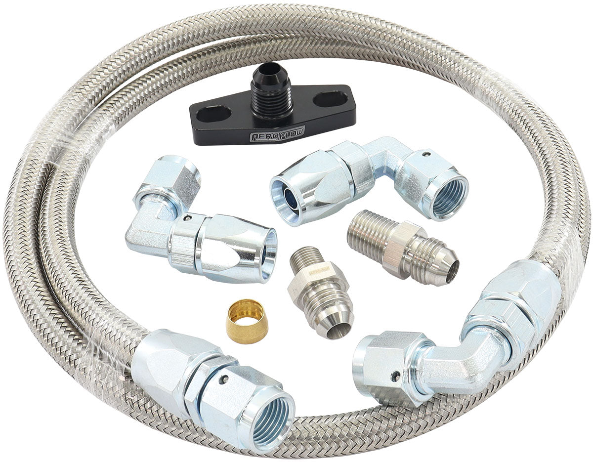 AF30-1012 - UNIVERSAL TURBO OIL FEED LINE -6AN LINE KIT NPT/BSP 1 METRE