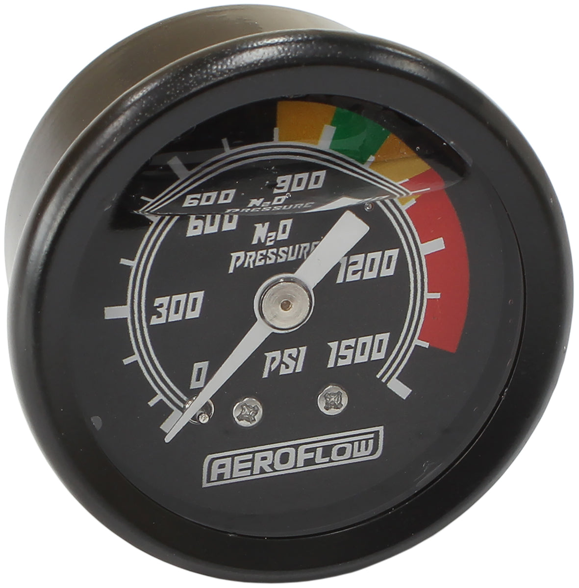 AF30-2215 - 1-1/2" 0-1500 NITROUS GAUGE BLACK FACE WHITE POINTER NOS