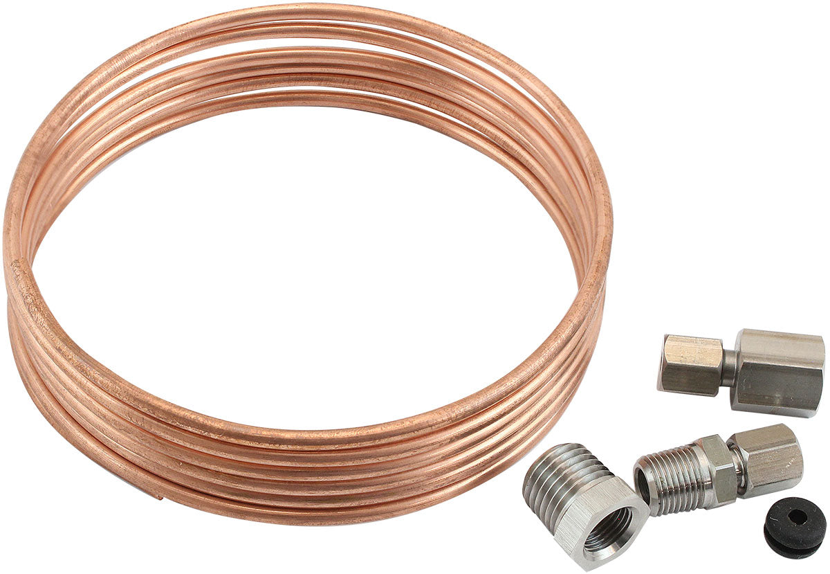 AF30-3007 - 6-FT COPPER TUBING 1/8" DIA INCLUDES STAINLESS FITTINGS