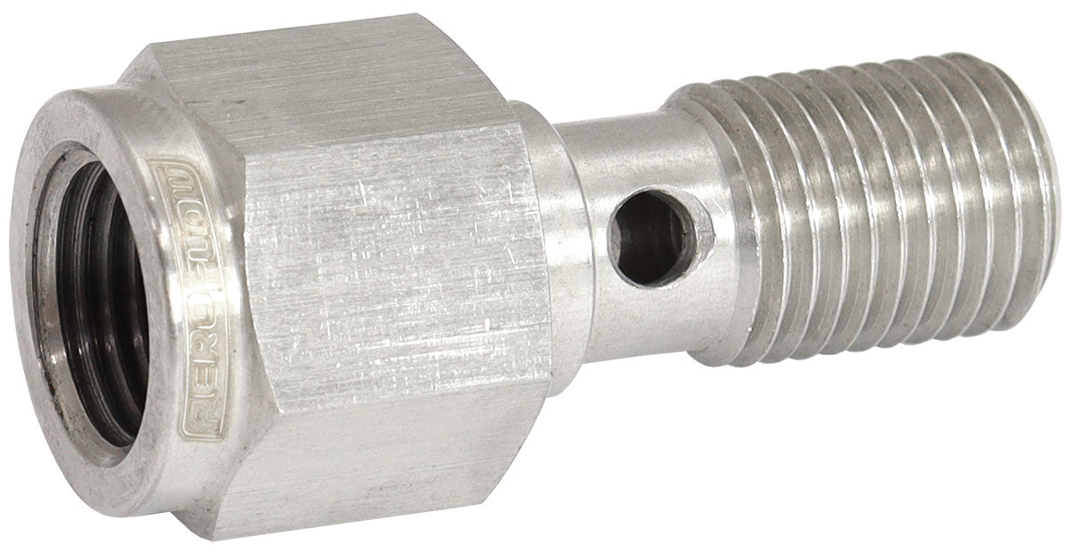 AF300-03P - BANJO BOLT 3/8" x 24 UNF WITH 1/8" NPT PORT S/S