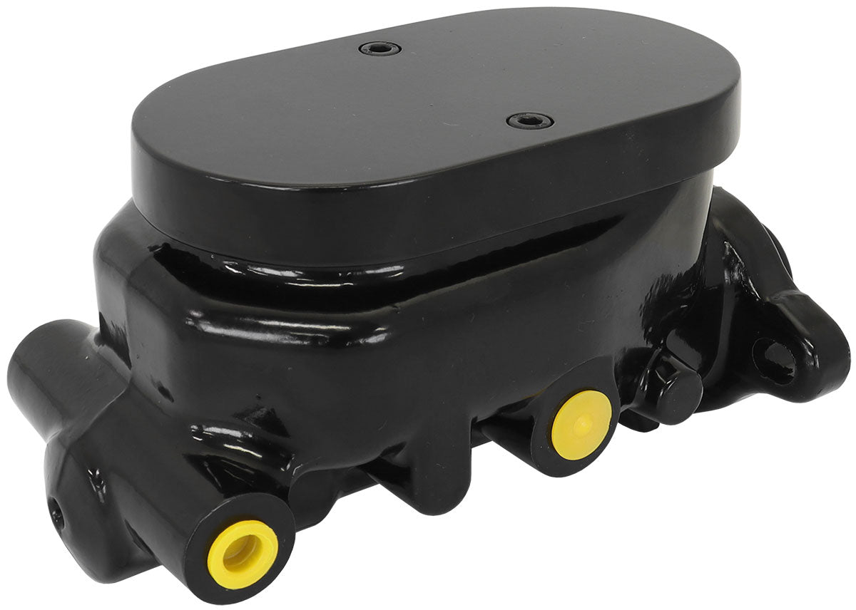AF300-151BLK - BRAKE MASTER CYLINDER 1-1/8" BORE CAST ALUMIN BLACK SMOOTH