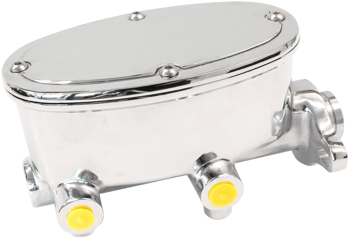 AF300-160 - BRAKE TANDEM MASTER CYLINDER 1" BORE CAST ALUMIN CHROME
