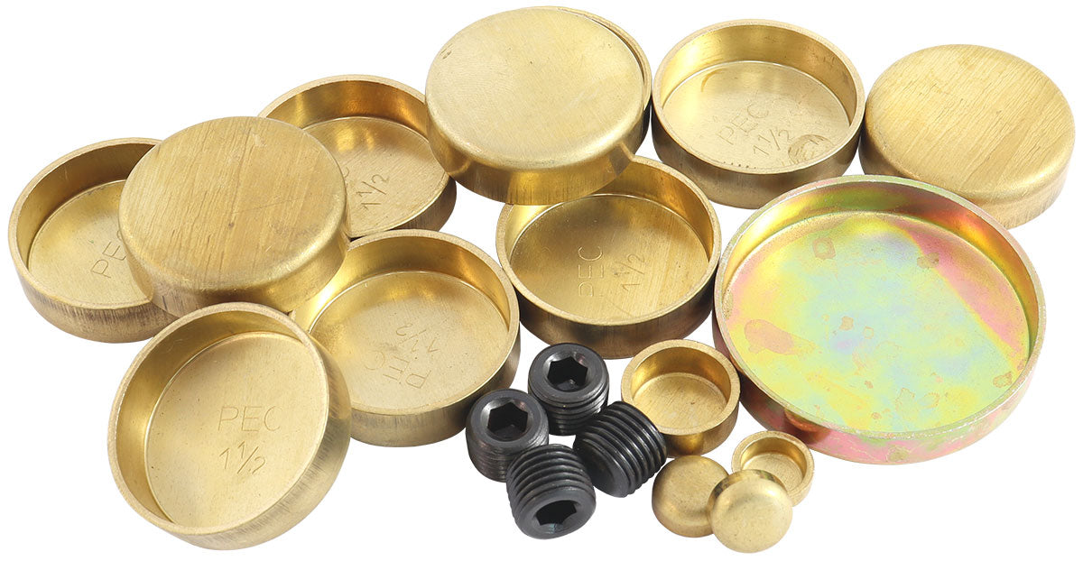 AF3000-1000 - SBF WELSH PLUG KIT FORD 289 302 351 WINDSOR BRASS