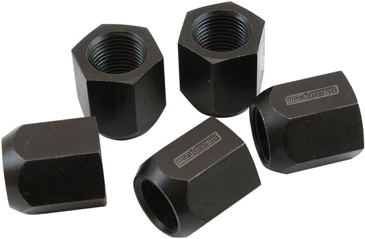 AF3013-2000 - 5/8"-18 ACORN SHORT OPEN WHEEL NUTS BLACK (5 PACK) NHRAAPPROVED - AF 3012-2000