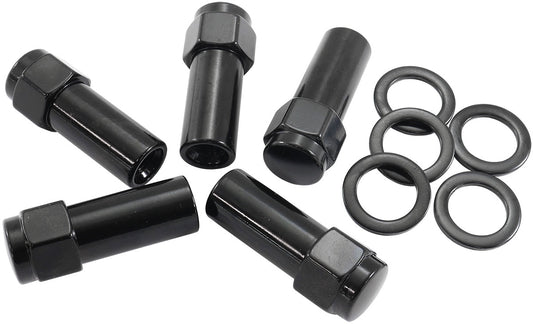 AF3028-9000 - M14 X 1.50mm 1.38" SHANK CLOSED WHEEL NUTS BLACK (5)