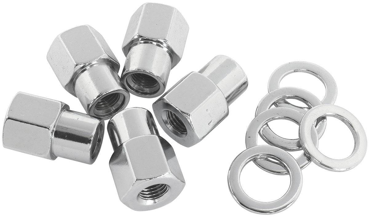 AF3032-6000 - 0.550 SHANK OPEN NUTS 1/2 CHROME 1/2-20" WHEEL (5)