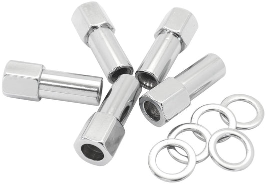 AF3038-9000 - 1.38 SHANK OPEN NUTS M14x1.50 CHROME M14 x 1.50mm WHEEL (5)