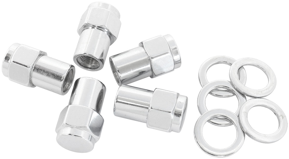 AF3041-6000 - 0.550 SHANK CLOSED NUTS 7/16 CHROME 7/16-20" WHEEL (5)