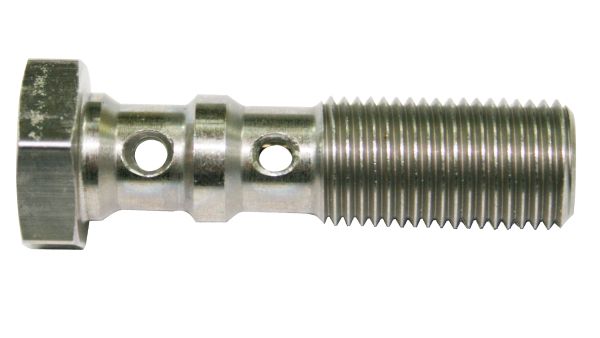 AF307-03L - DOUBLE BANJO BOLT M10 x 1.25MMSTAINLESS 39MM LONG