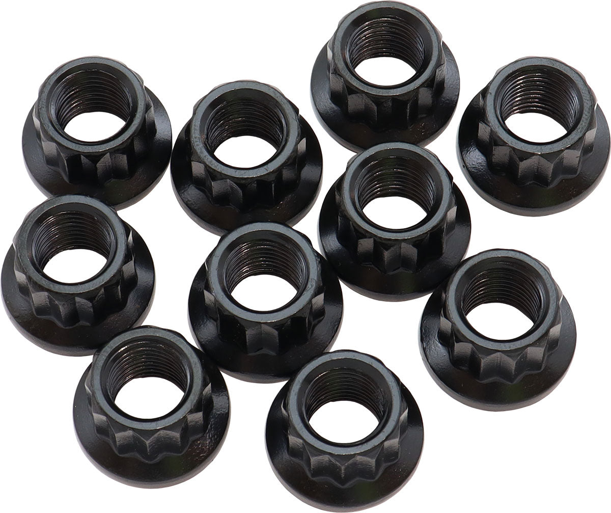 AF34-05-0010 - M11 x 1.25 NUT 20.8mm HEAD 14m10 PACK M11x1.25 12 POINT HEAD8740 Aeroflow - AF 34-05-0010