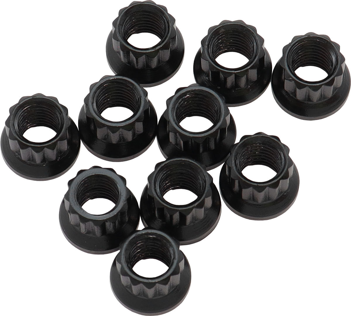 AF34-23-0010 - 1/4" UNC NUT .424" HEAD 8mm 10 PACK 1/4"-20 12 POINT HEAD 8740 Aeroflow - AF 34-23-0010