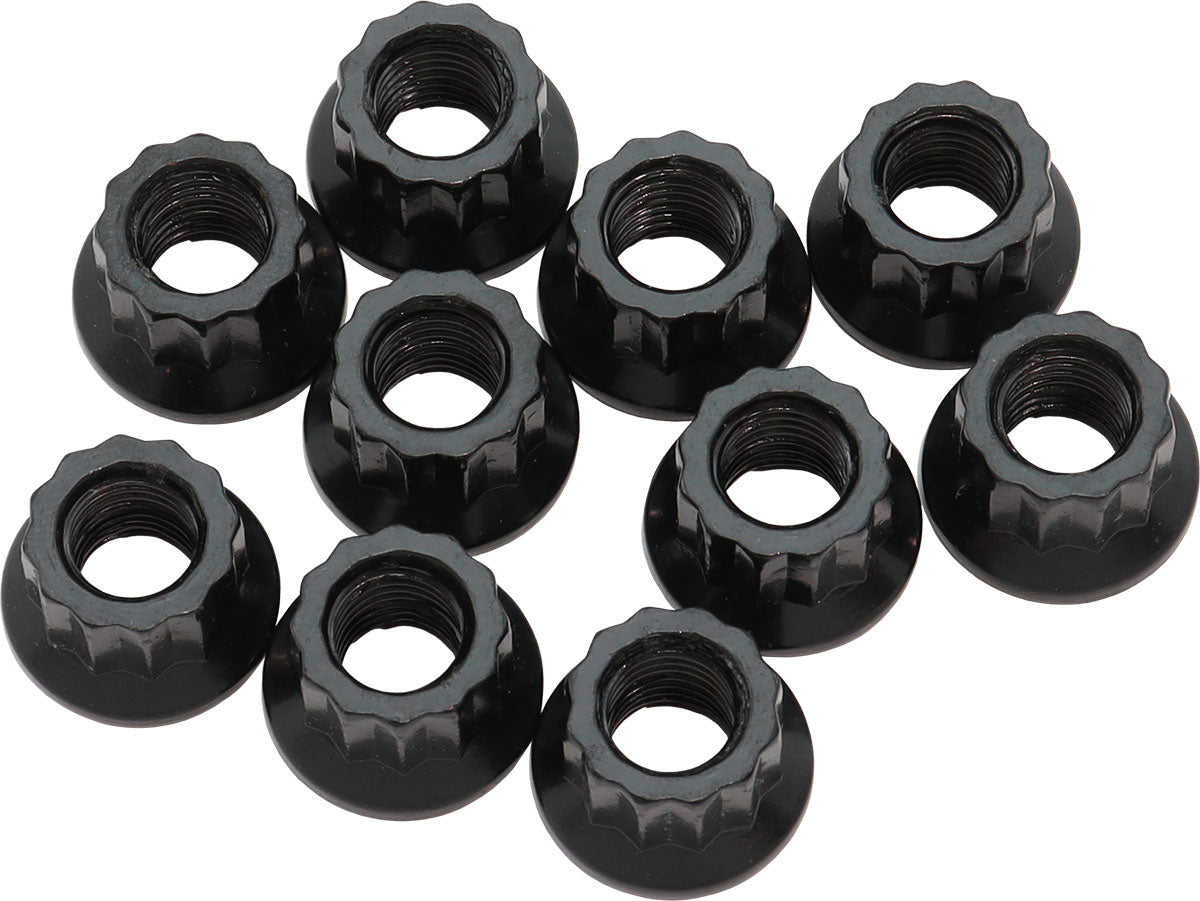 AF34-24-0010 - 5/16" UNF NUT .620" HEAD 7/16"10 PACK 5/16"-24 12 POINT HEAD8740 Aeroflow - AF 34-24-0010