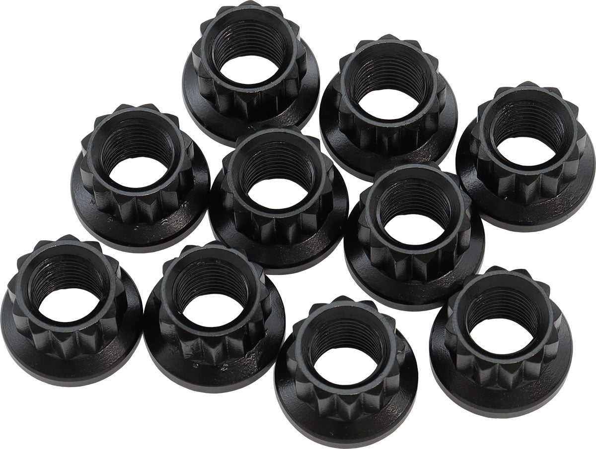 AF34-27-0010 - 3/8" UNC NUT .615" HEAD 7/16" 10 PACK 3/8"-16 12 POINT HEAD 8740 Aeroflow - AF 34-27-0010