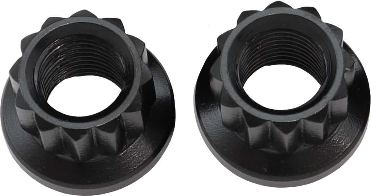 AF34-28-0010-2 - 3/8" UNF NUT .615" HEAD 7/16" 2 PACK 3/8"-24 12 POINT HEAD 8740 Aeroflow - AF 34-28-0010-