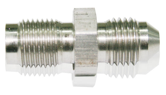 AF341-04 - -4AN TO INVERTED 7/16-24 STAINLESS MALE TO MALE