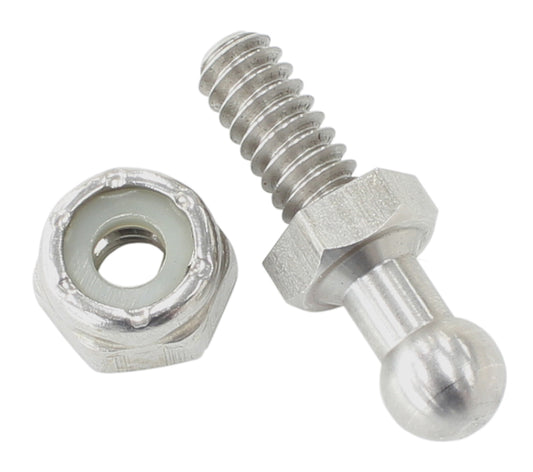 AF3500-1002 - THROTTLE BALL STAINLESS 1/4-28UNF WITH 7/16 HEX NUT