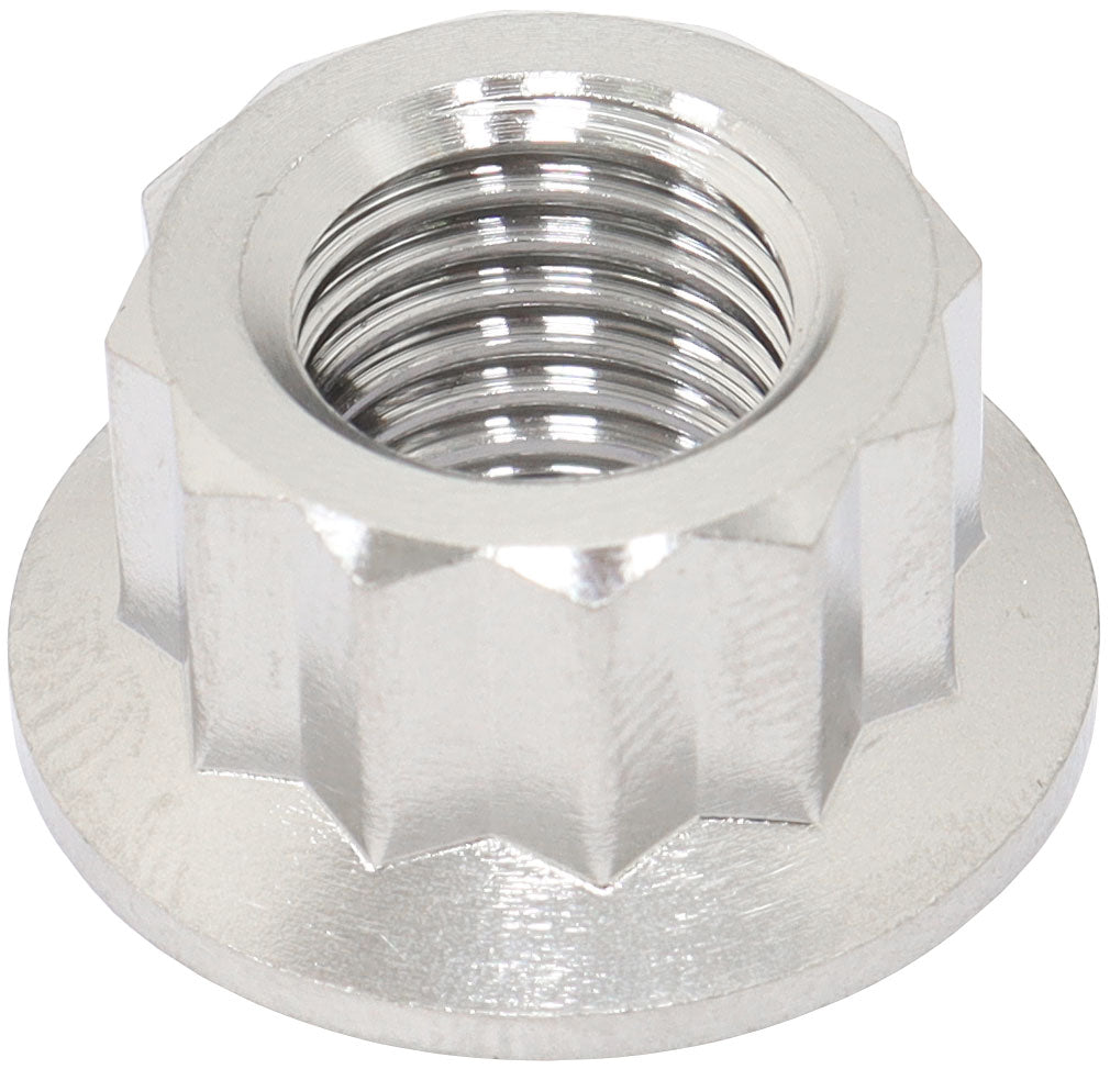 AF3503-0010 - M10x1.25mm TITANIUM NUT 12 POINT SINGLE M10 x 1.25