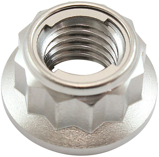 AF3503-0011 - M10x1.25 TITANIUM LOCKING NUT 12 POINT SINGLE M10 x 1.25mm