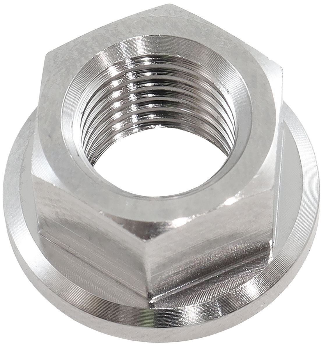 AF3503-0020 - M10x1.25mm TITANIUM HEX NUT 6 POINT SINGLE M10 x 1.25