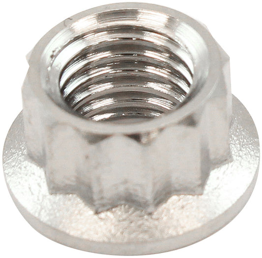 AF3510-0010 - 1/4" UNF TITANIUM NUT 12 POINT SINGLE 1/4"-28