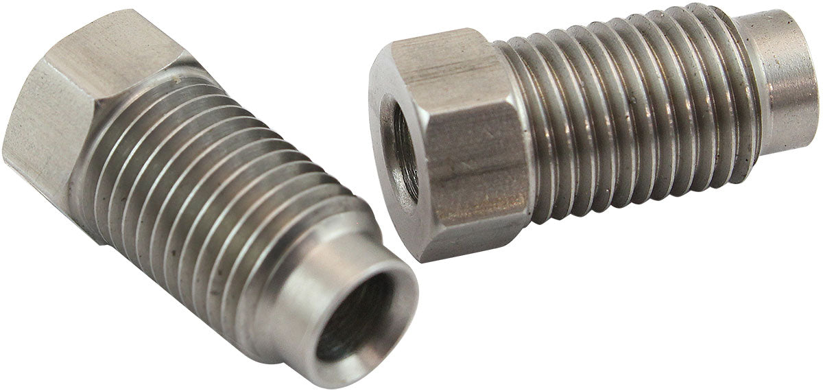 AF364L - S/S INVERTED FLARE TUBE NUT LONG 3/16" HARDLINE TO 3/8"-24