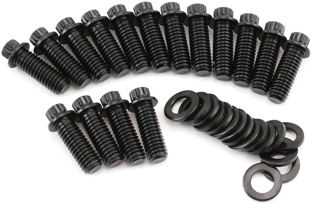 AF37-1006 - UNIVERSAL HEADER BOLTS 12 POINT BLACK x 16 3/8 1.00"