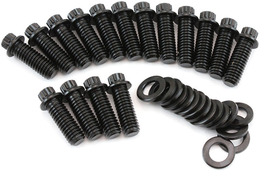 AF37-1006 - UNIVERSAL HEADER BOLTS 12 POINT BLACK x 16 3/8 1.00"